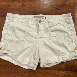 Abercrombie & Fitch Vintage Y2K Low Rise Shorts Size 2 White